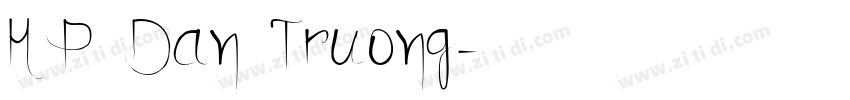 HP Dan Truong字体转换